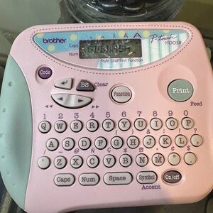 Brother P-touch 1100SB Pink and Gray Label‎ Maker